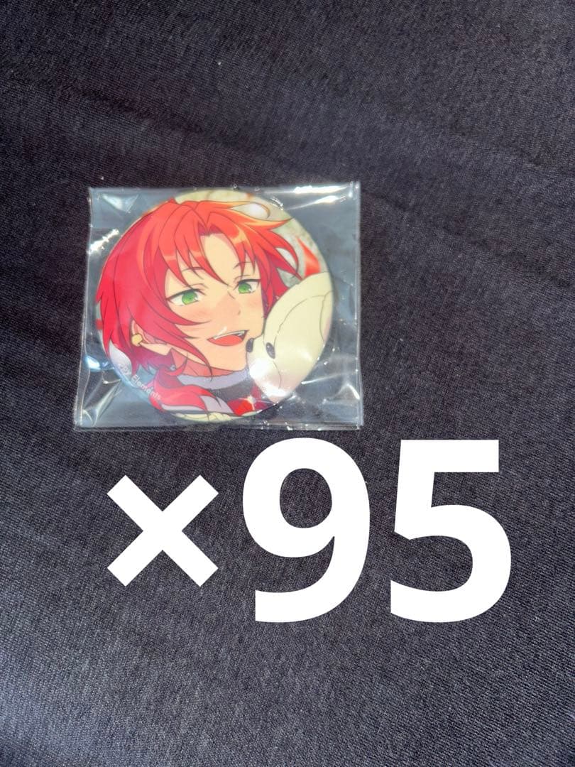 あんスタ レオ ホワイトベア 缶バッジ