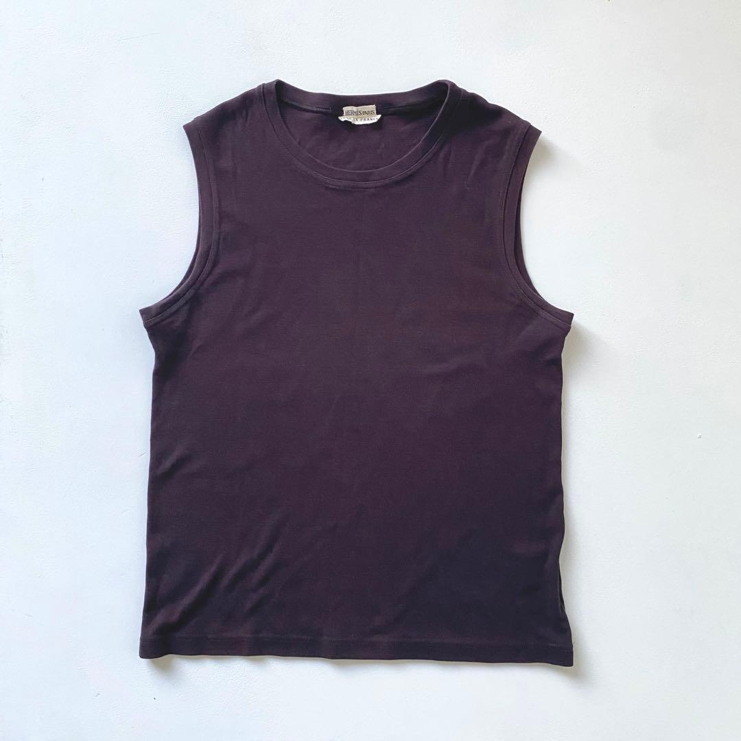 【もんじろうです】エルメス　ノースリーブトップス　36 マルジェラ期