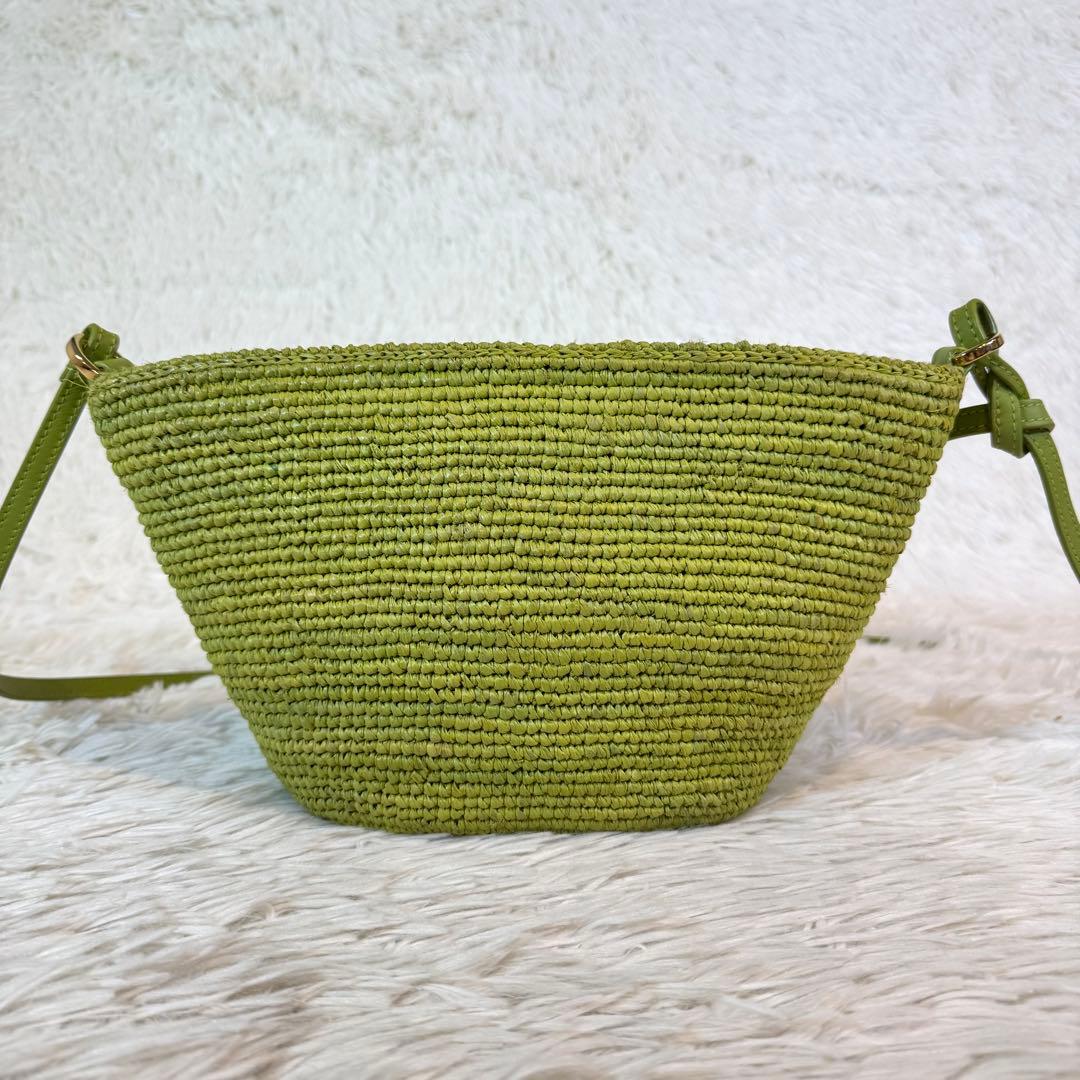 未使用級✨ロエベ ショルダーバッグ アナグラム バスケット スリットポシェット