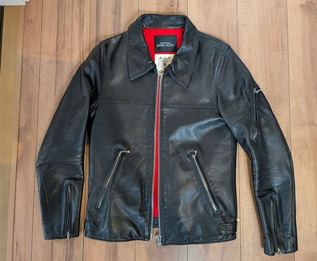マット ROARS × UK extra ライダース レザージャケット