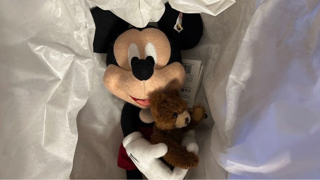 完売品Steiff 【ディズニー 】D100 周年限定ミッキーマウスとテディベア