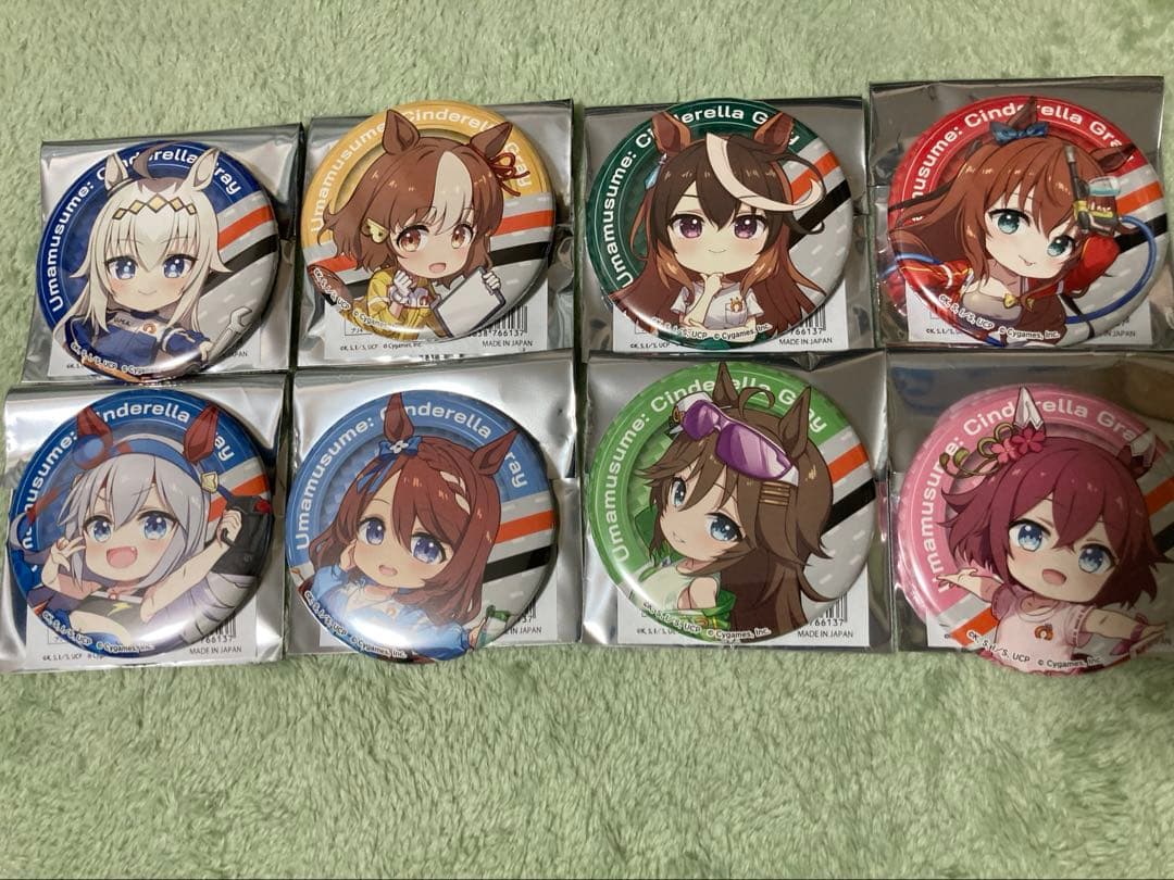 ウマ娘　オートバックス　缶バッジ　8種セット　シンデレラグレイ