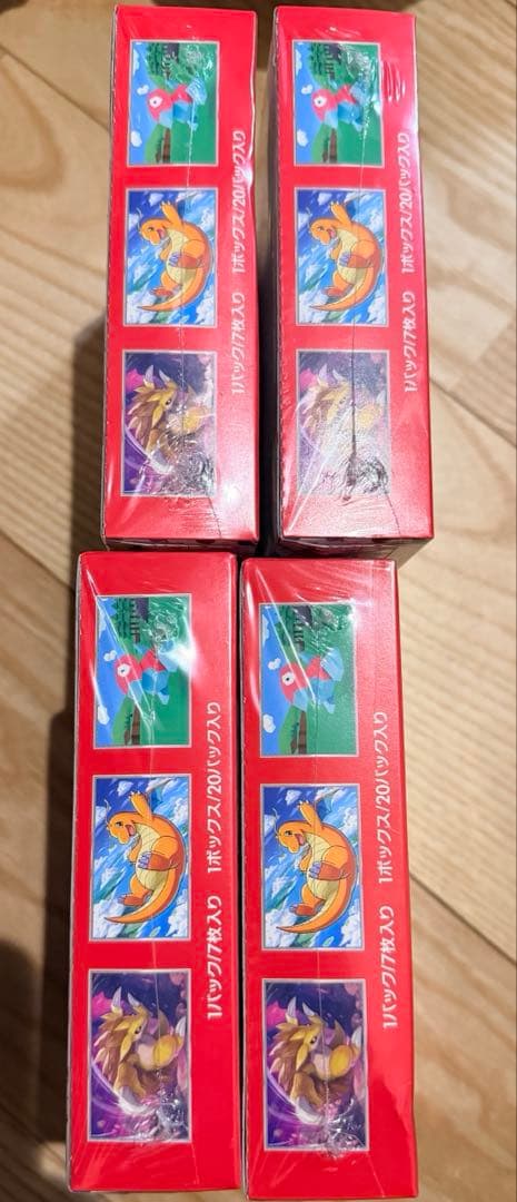 モトスティカポケモンカード151 4BOX シュリンク付き