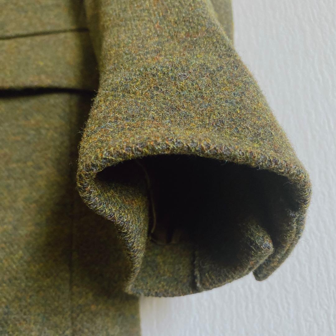 きれいめ◎CHILD WOMAN ウール　チェスターコート　オリーブカーキ系