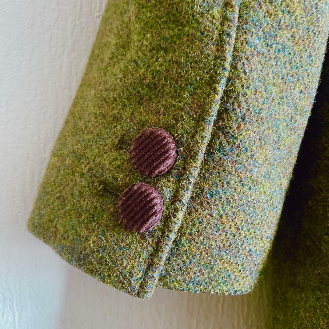 きれいめ◎CHILD WOMAN ウール　チェスターコート　オリーブカーキ系