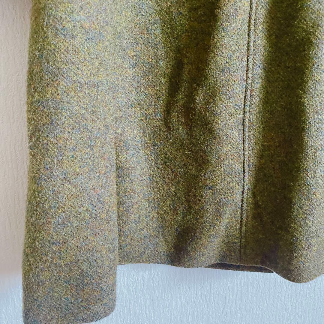 きれいめ◎CHILD WOMAN ウール　チェスターコート　オリーブカーキ系