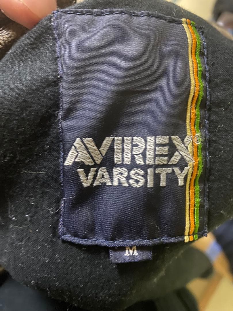 AVIREX ダークブラウン レザーライダースジャケットM