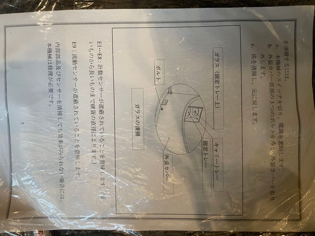 カウンター小銭　自動　高速　500枚　電子式硬貨選別機　ジャンク品と纏めて