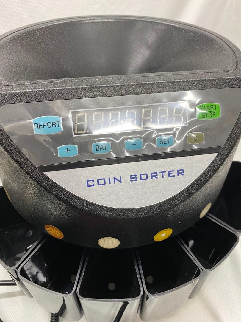 カウンター小銭　自動　高速　500枚　電子式硬貨選別機　ジャンク品と纏めて