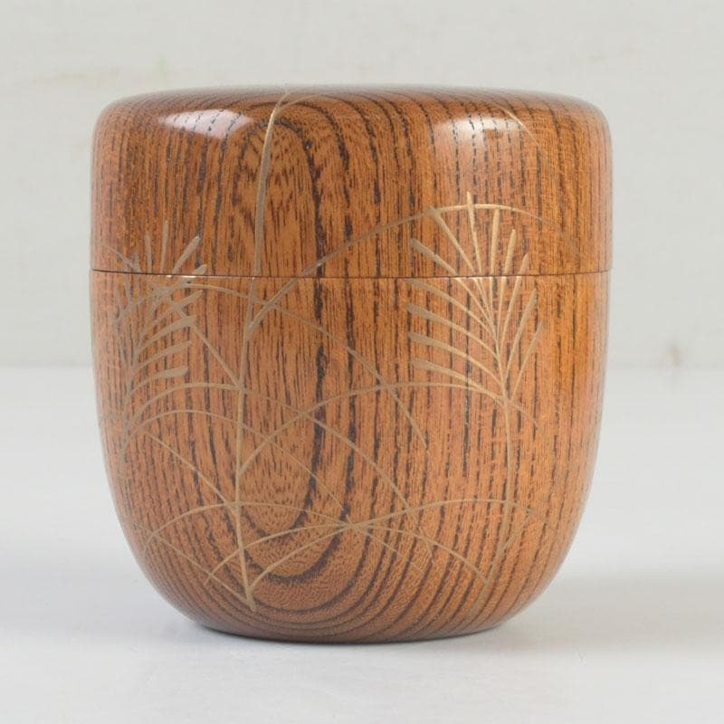 茶道具　松雲作　秋の月蒔絵　中棗　共箱　V　9808