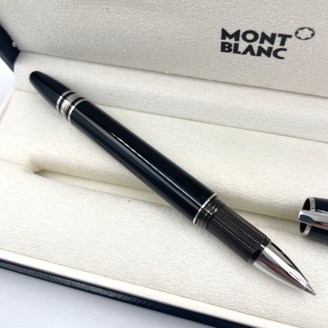 鑑定済・美品★モンブラン　スターウォーカー　ボールペン　ブラック×シルバー　箱