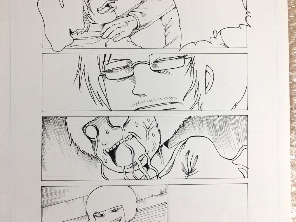 ○超美品 押切蓮介 生原稿 生原画 肉筆 B4 漫画家 代表作＝ハイスコアガール