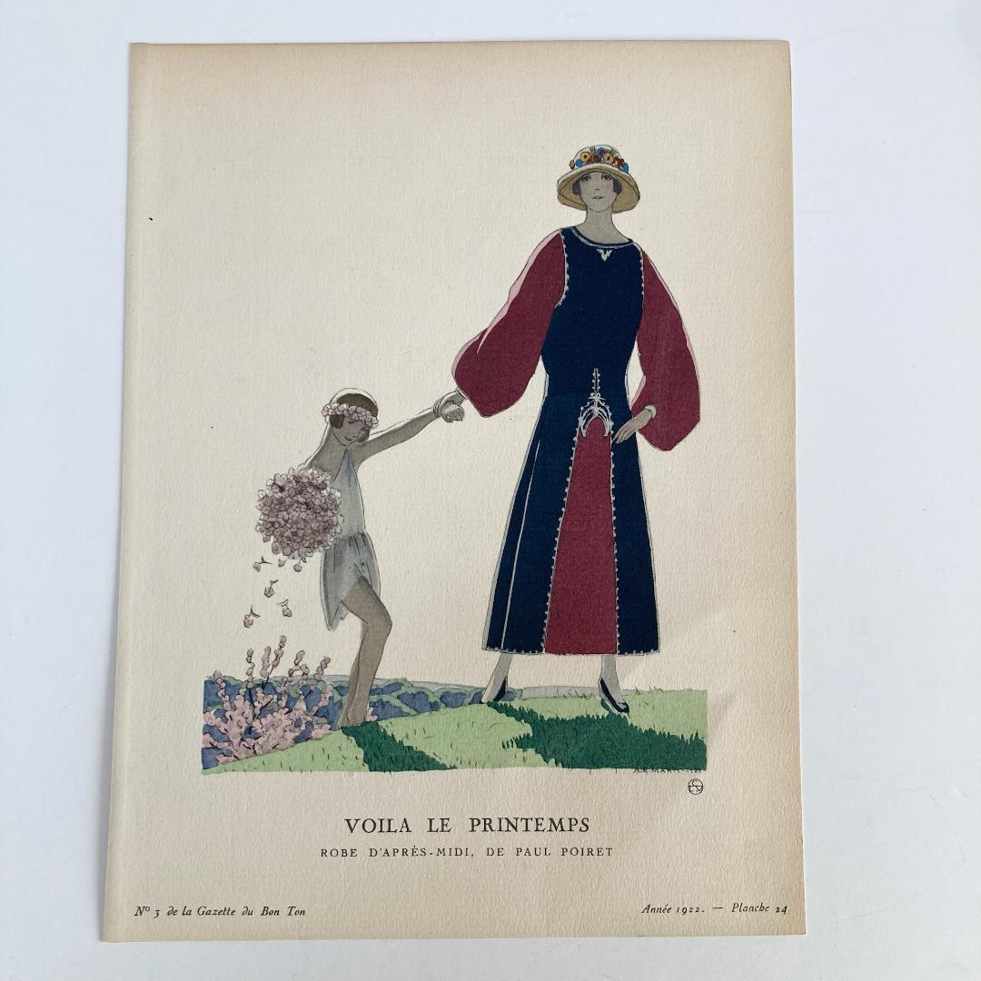 A.E.マルティ☆ファッションプレート『VOILA LE PRINTEMPS』