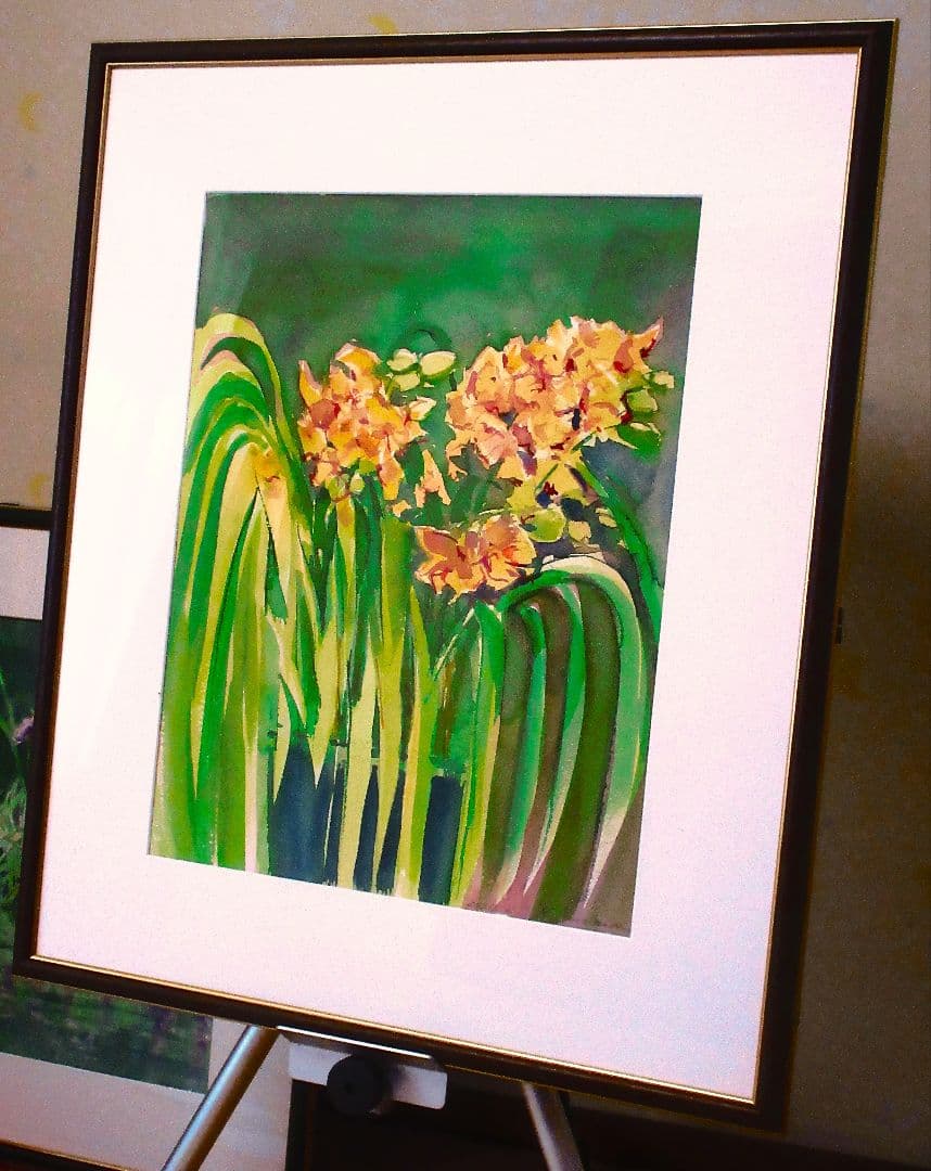 水彩画(蘭シンピジュゥム)