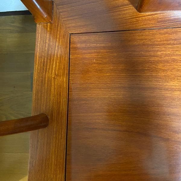 Y②高級 花梨？中国椅子 アンティーク風 インテリア 家具 木製 ひじ掛け 椅子