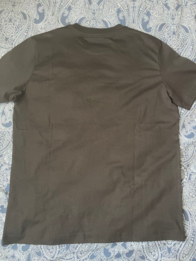 MONCLER 刺繍の鳥 ブラックTシャツ M size