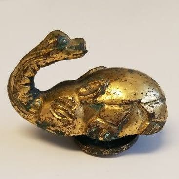 中国　鍍金　置物　青銅　骨董