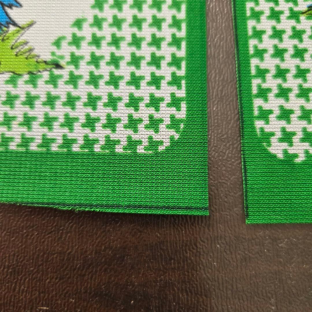 キャンディキャンディ　のれん　昭和レトロ　オレンジ系緑系　2枚セット