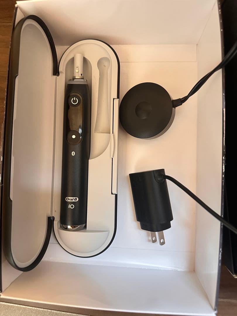 最終値ブラウンオーラルB電動歯ブラシiO9 ブラック新しいバッテリー付き_要交換