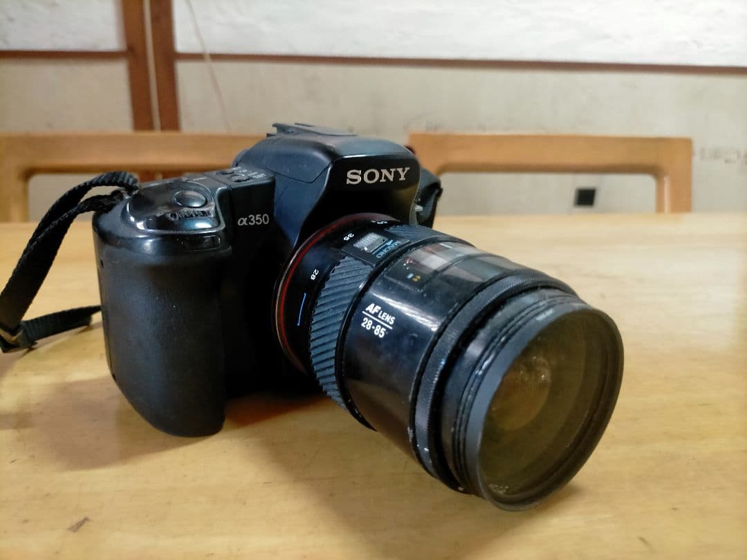 SONY α350 MINOLTAレンズ付き