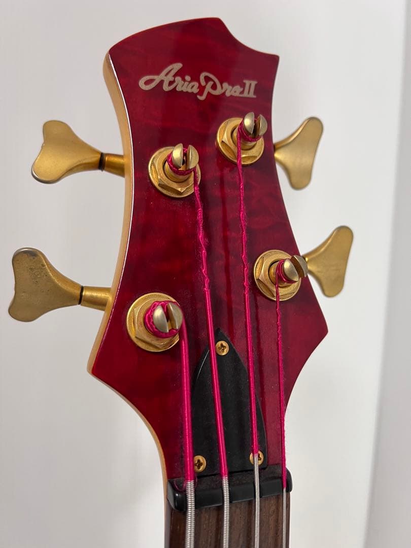 幻のAria ProII レスポール ベース 4弦 希少カラー RED GOLD