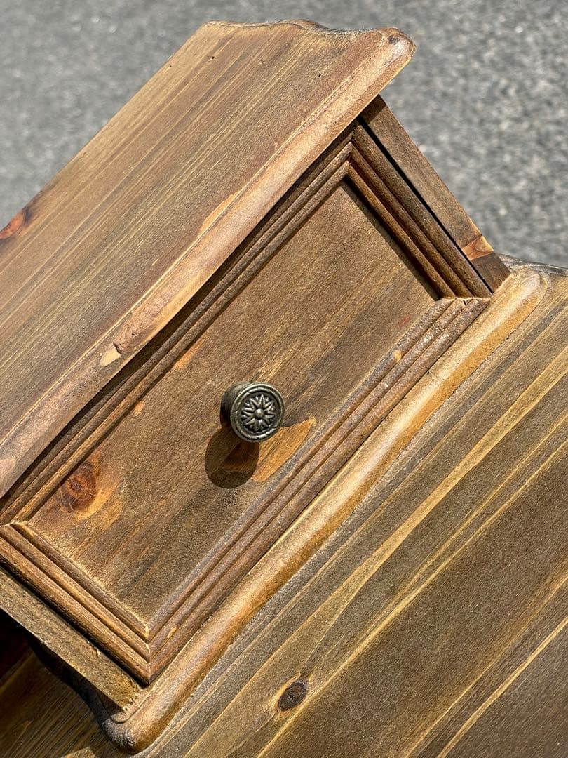 洋風　アンティークデスク　木製　軽量　テーブル　イスセット