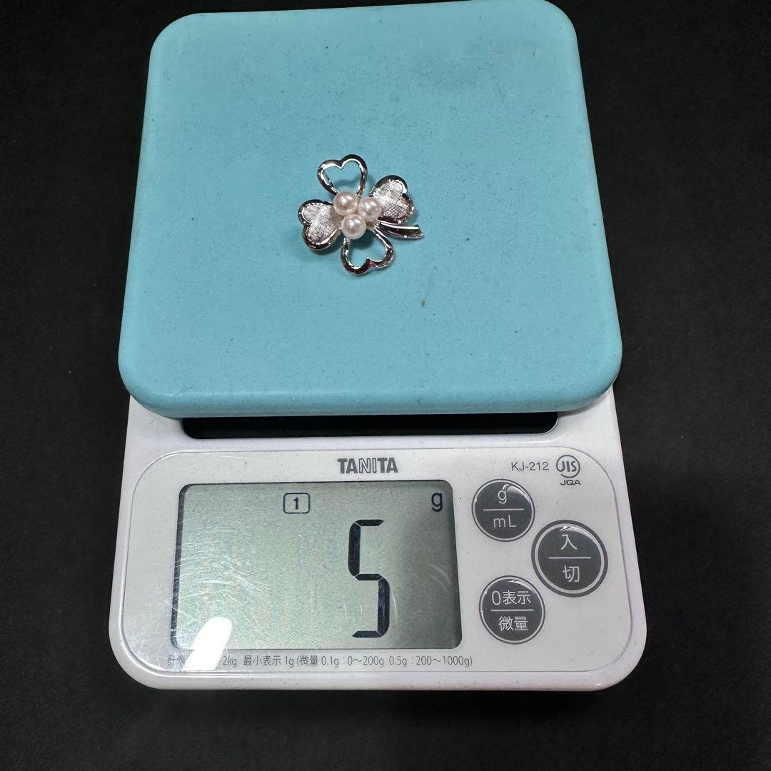 本真珠パールブローチ　シルバー製　新品未使用品
