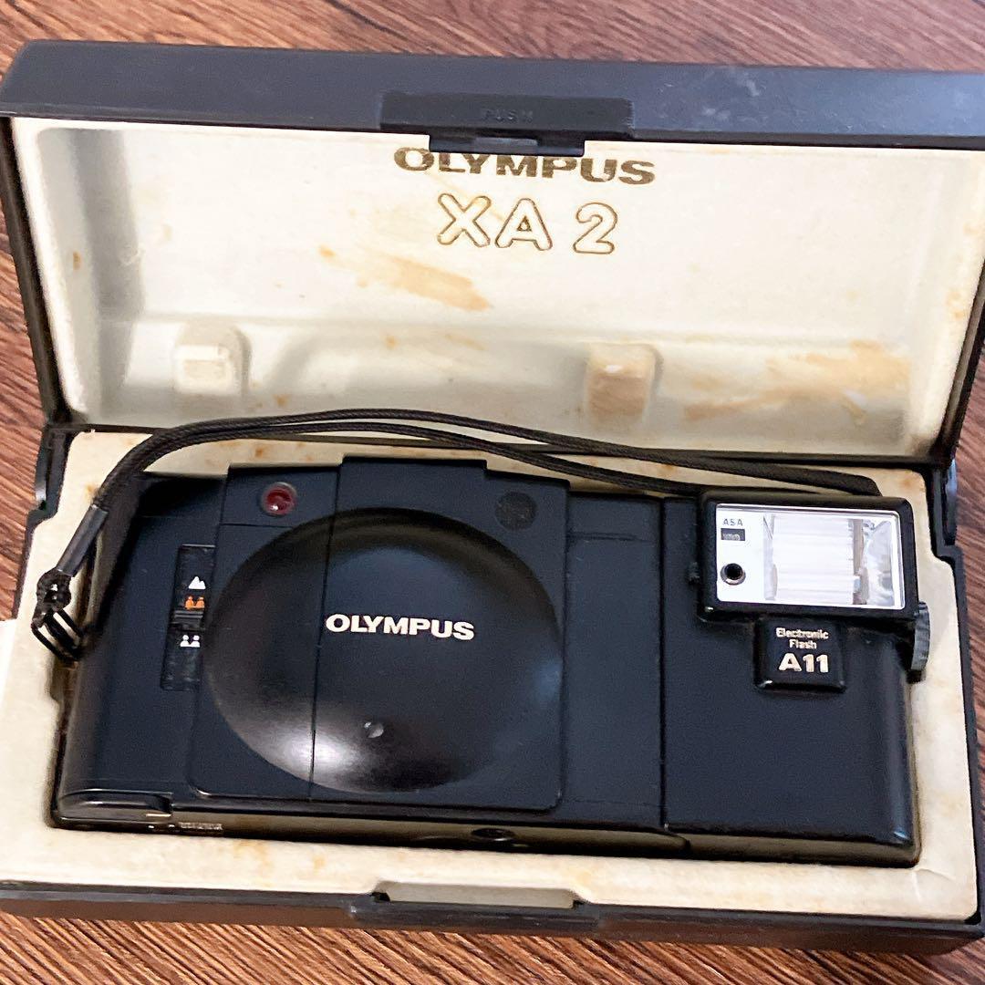 OLYMPUS XA2 A11 動作確認済　フィルムカメラ　ケース付　オリンパス