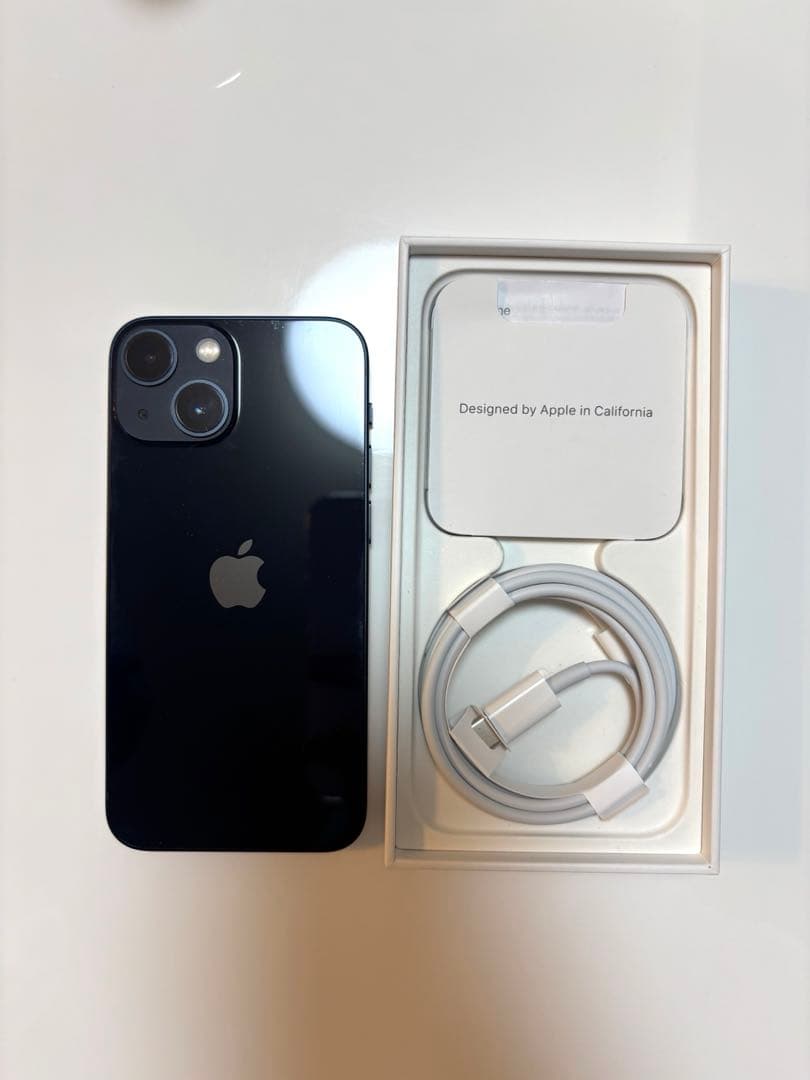 iPhone 13 mini 128GBミッドナイト 本体 充電ケーブル付き