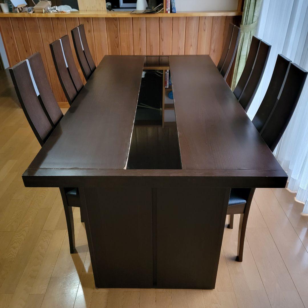 定価:300,000円 椅子6脚セット 180cmテーブル 大川家具