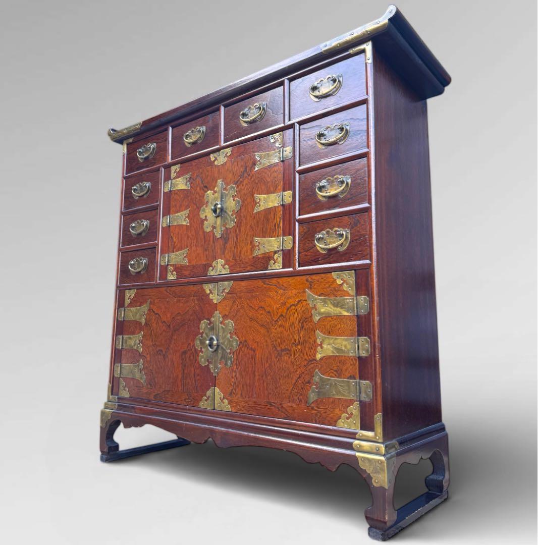 【新春セール】李朝家具 朝鮮家具 薬箪笥 年代物 アンティーク 韓流 韓国