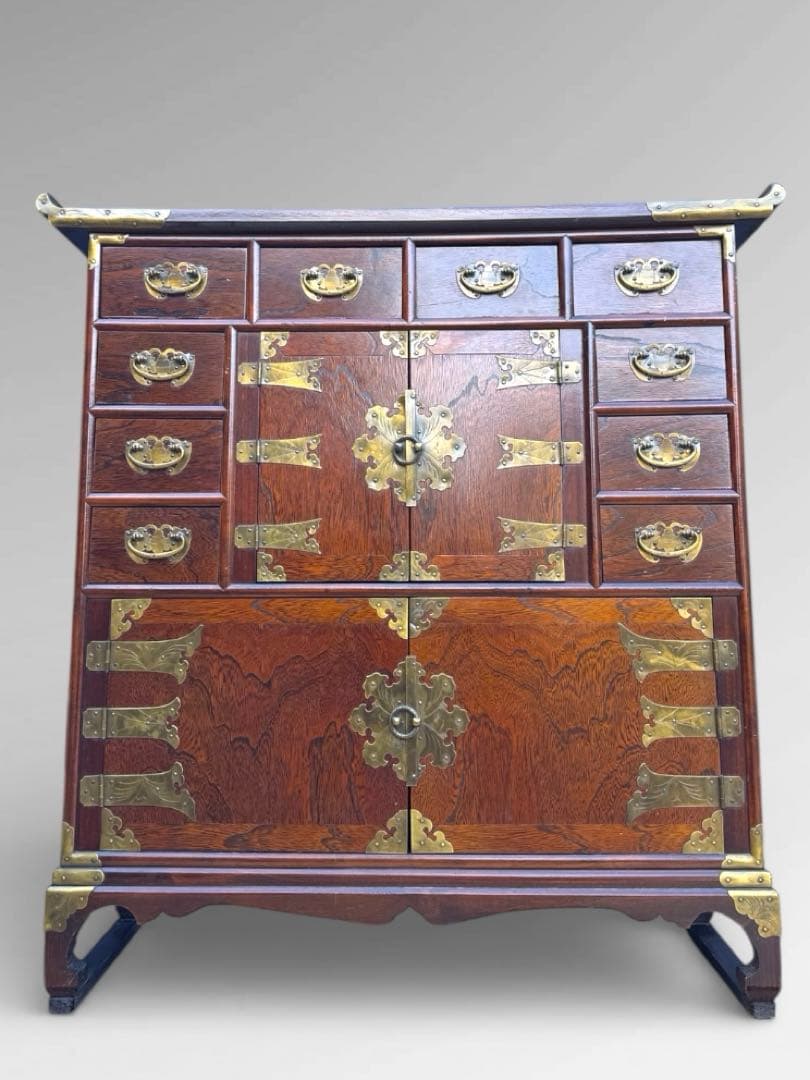 【新春セール】李朝家具 朝鮮家具 薬箪笥 年代物 アンティーク 韓流 韓国