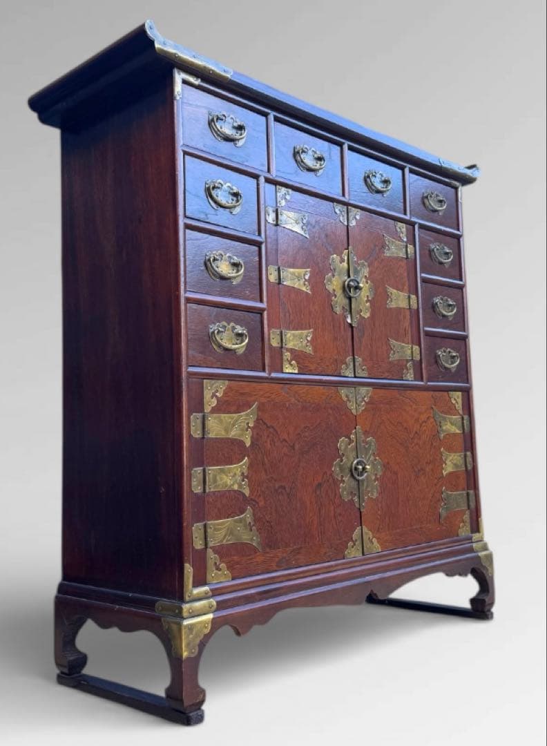 【新春セール】李朝家具 朝鮮家具 薬箪笥 年代物 アンティーク 韓流 韓国