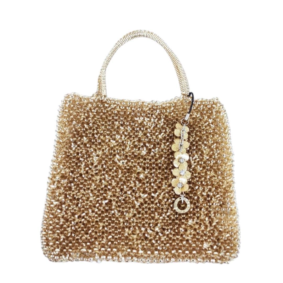 ［美品］ANTEPRIMA アンテプリマ　ワイヤーバッグ　ゴールド