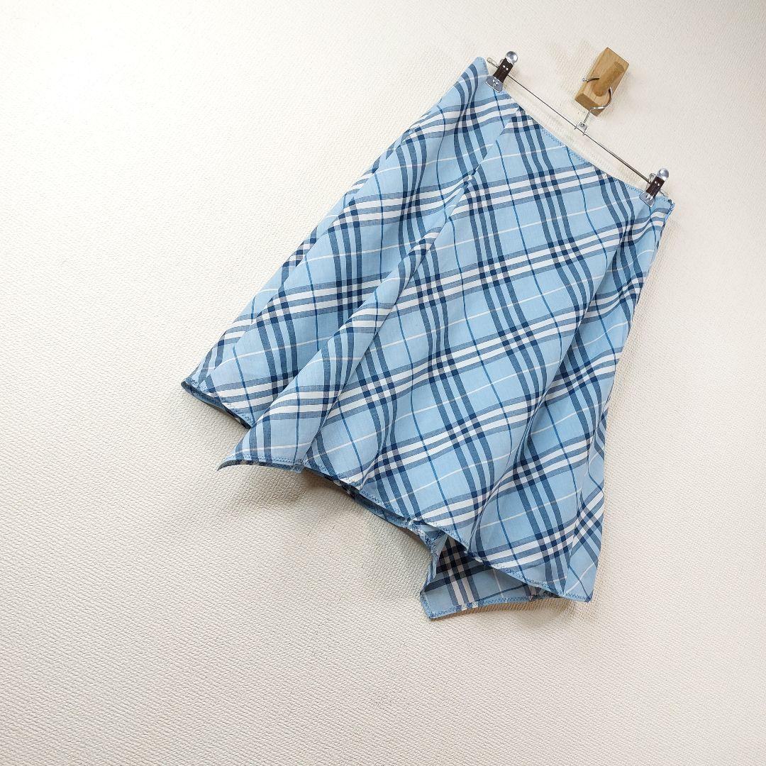 【希少品】　BURBERRY　ブルーレーベル　チェックスカート　アシンメトリー