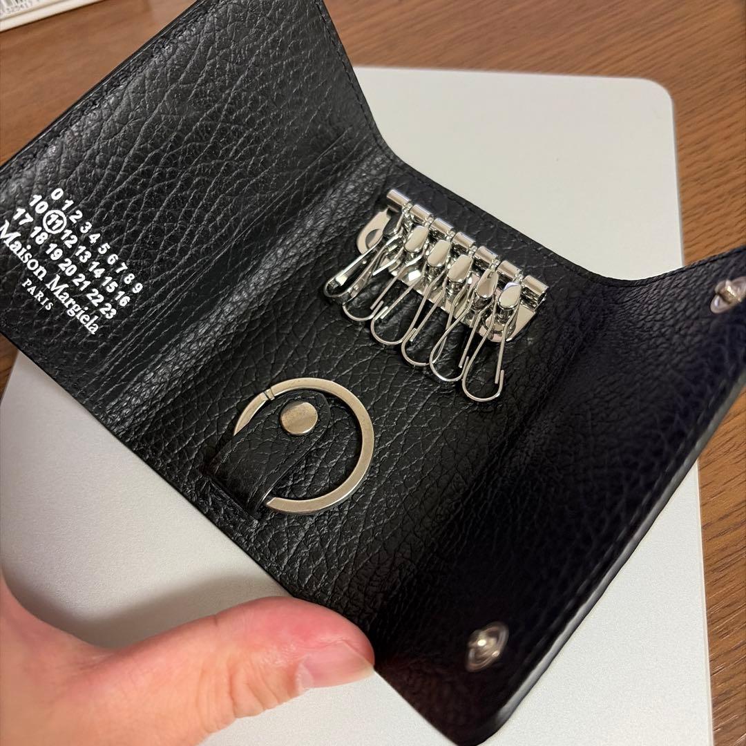 Maison Margiela 黒 レザー キーケース SA3UA0001