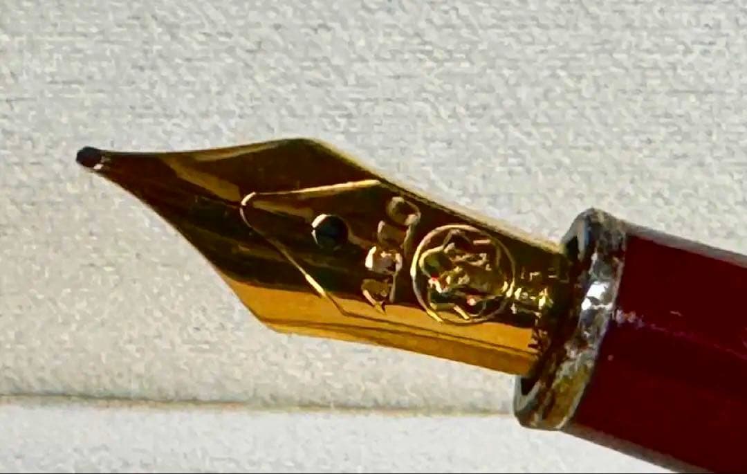 【美品】モンブランNO144 万年筆(ボルドー軸)