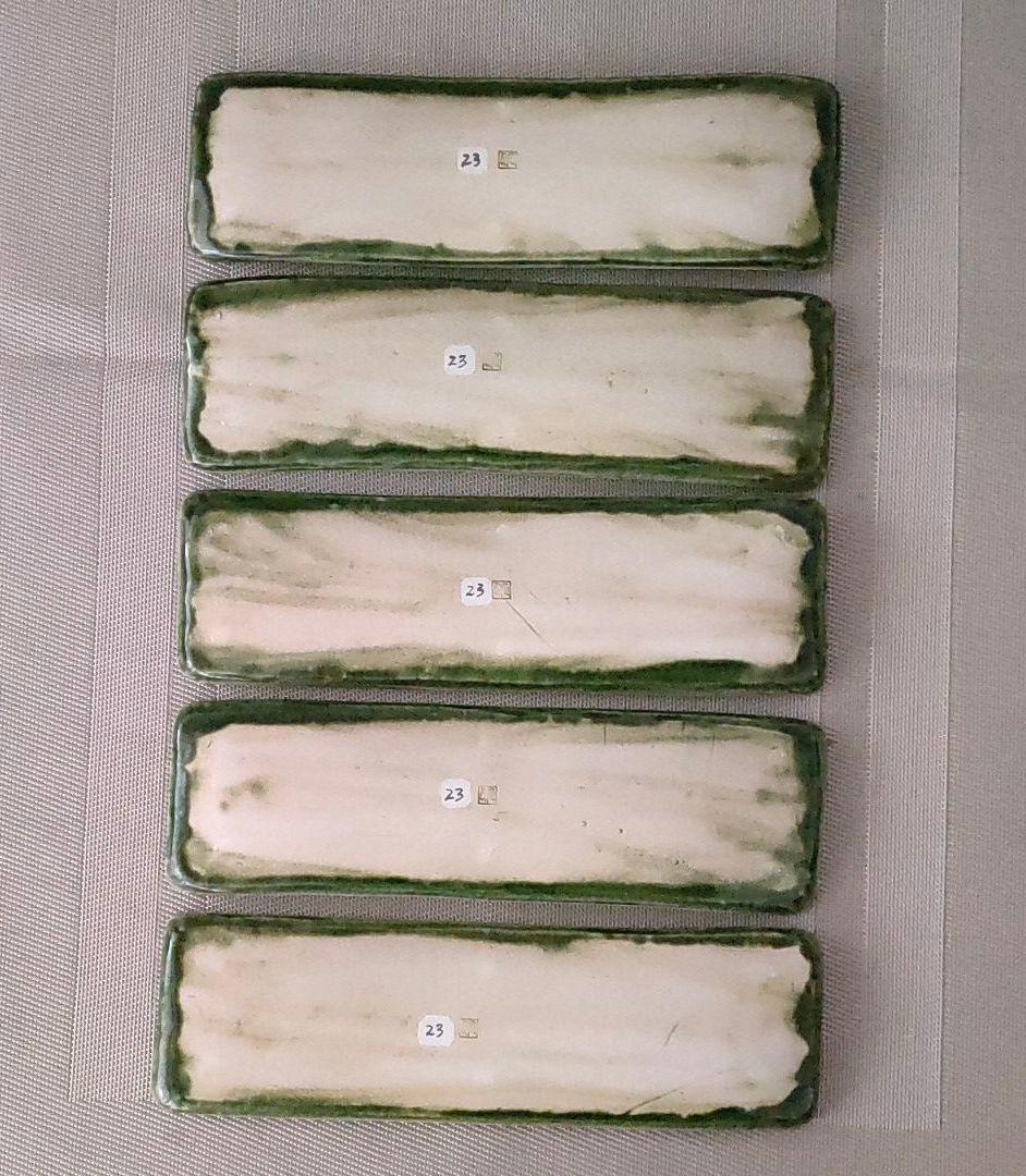 総織部　櫛目皿 ５枚組