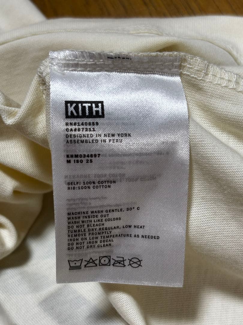 KITH レア商品Tシャツ M クリーム色 ホノルル限定 新作Tシャツ