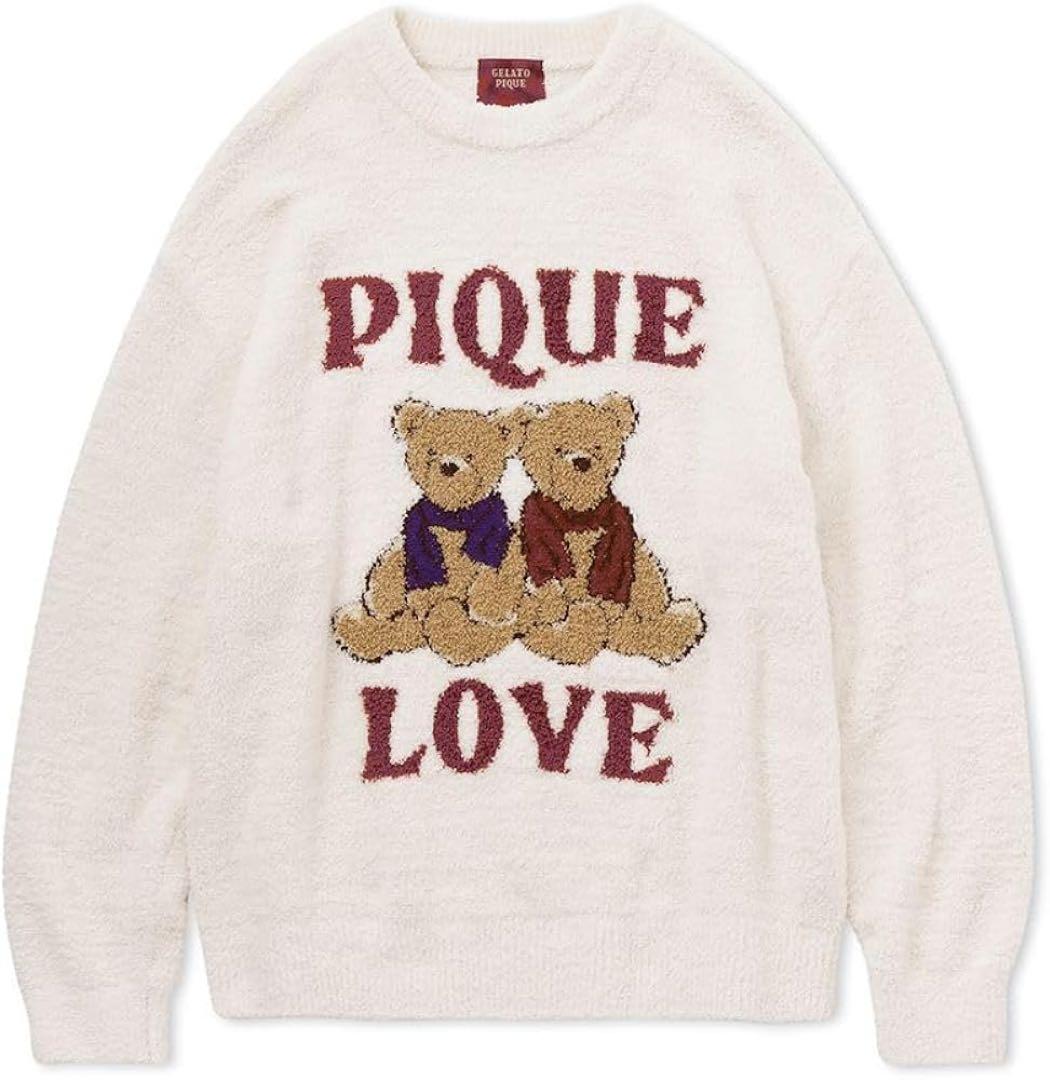 ジェラートピケ ホリデーベアジャガードプルオーバー