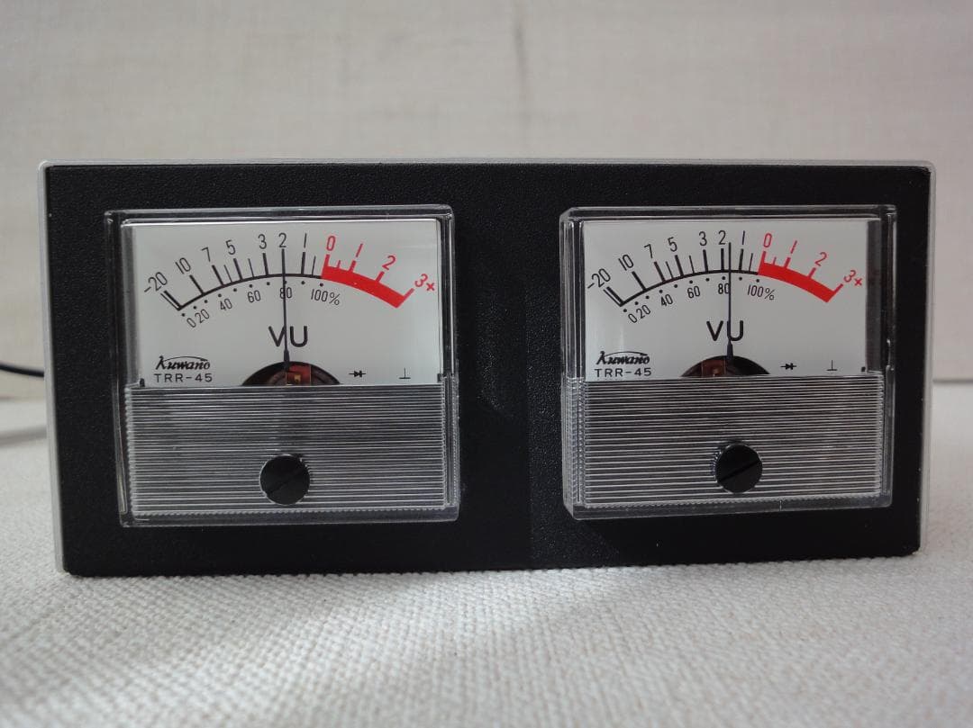 自作ステレオVUメーター186号機　桑野電機 TRR-45（新品未使用）