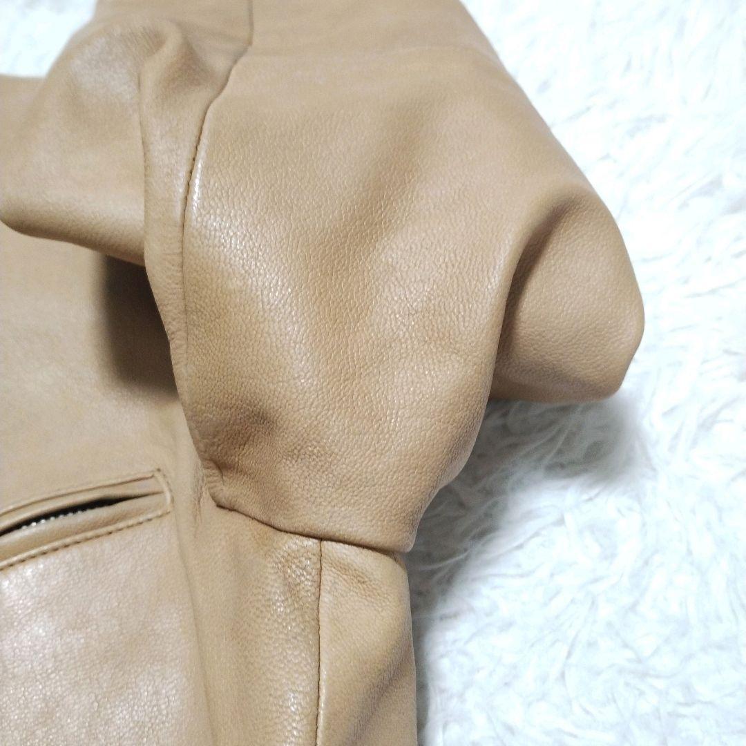 バーバリーブラックレーベル レザージャケット ラムレザーノバチェック