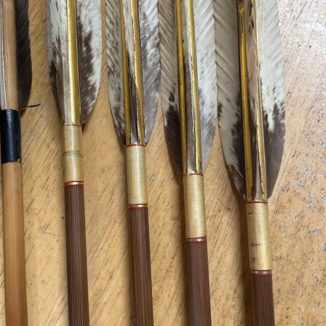 竹製矢筒と矢4本セット　弓道　竹矢