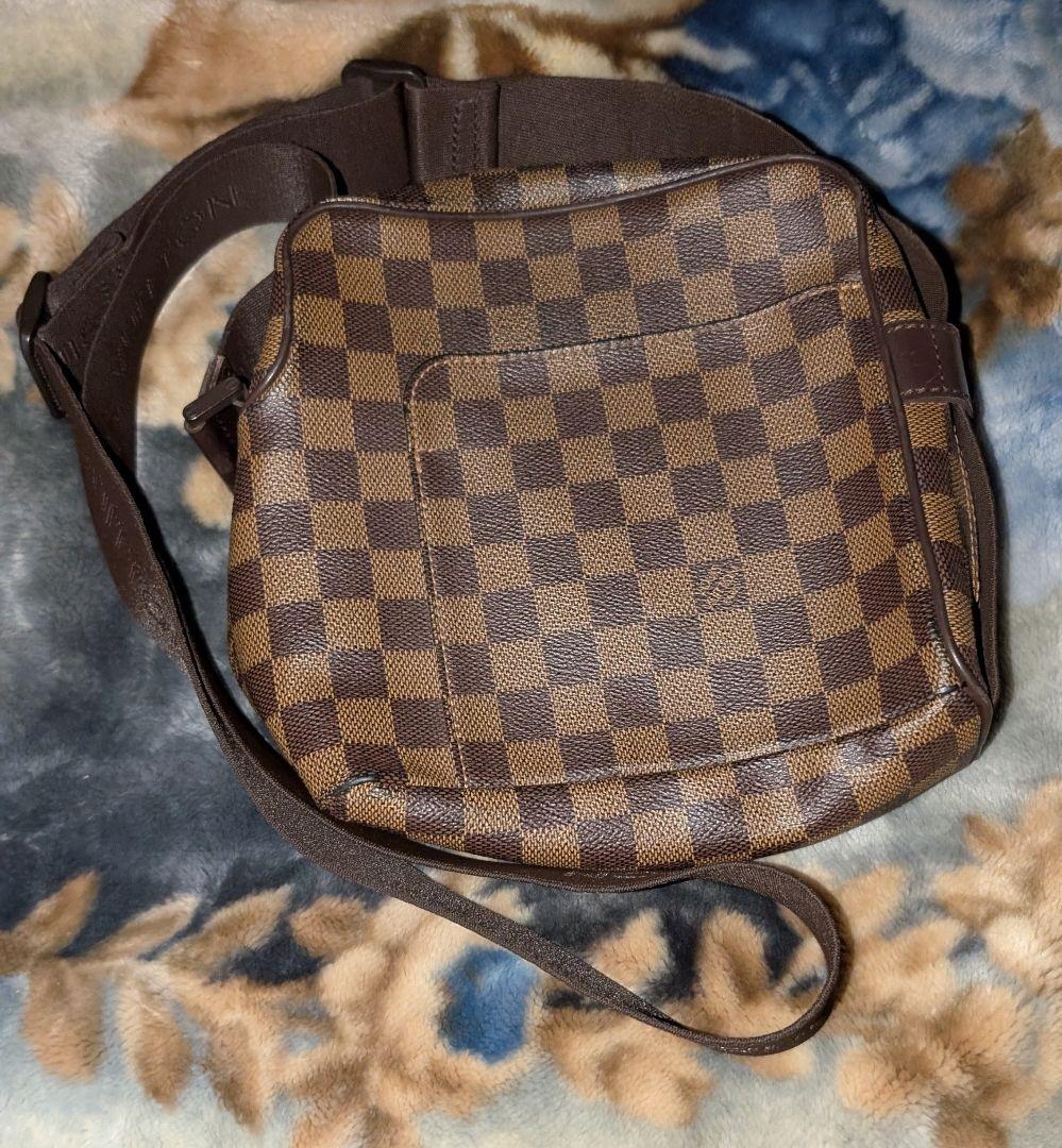 LOUIS VUITTON ダミエ オラフショルダーバッグブラウン MI0076