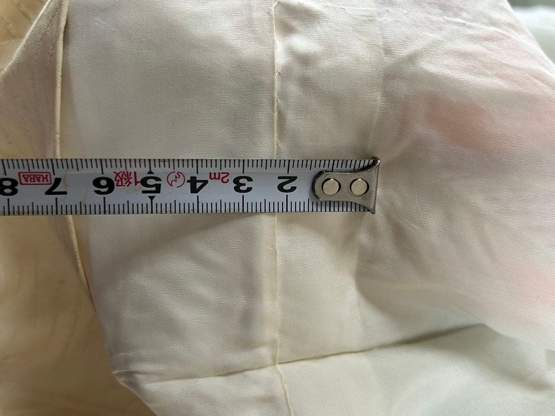 豪華絢爛　アンティーク振袖　昭和レトロ　刺繍　孔雀　鳳凰　鶴織　牡丹　エクリュ