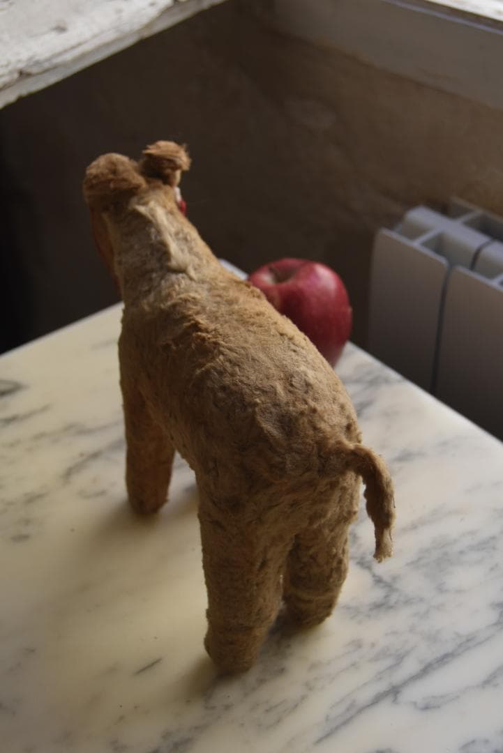 フランスアンティーク　古びたロバさんのぬいぐるみ