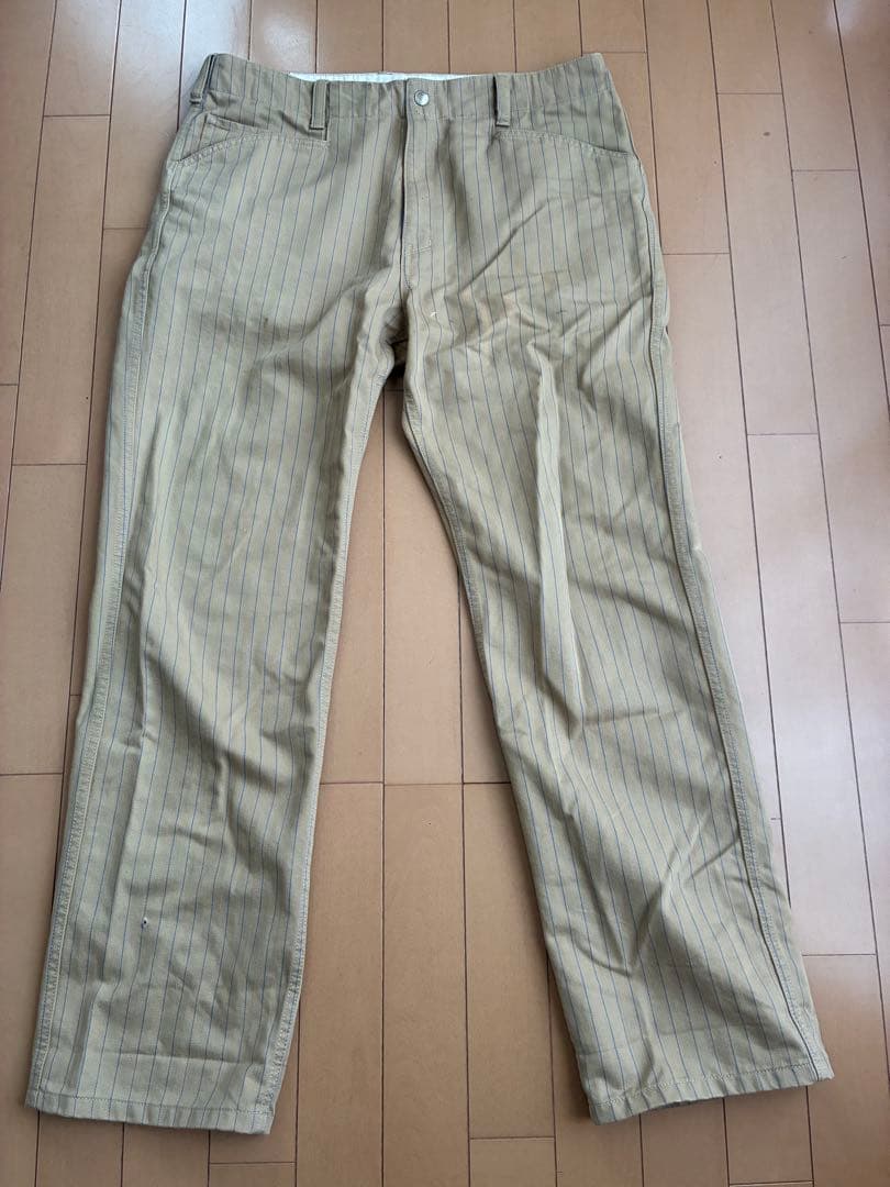 schott ヒッコリー　ストライプ　チノパン　ワークパンツ　アメカジ　ショット