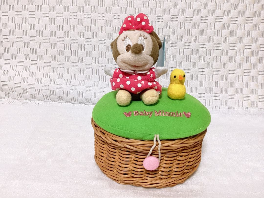 平成レトロ❤︎DiSNEY❤︎ 非売品 ミニーマウス ぬいぐるみ 小物入れ タグ付き