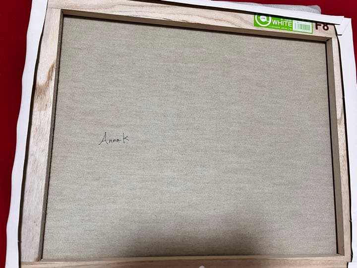 絵画　宇宙　海　イラスト　キャンバス