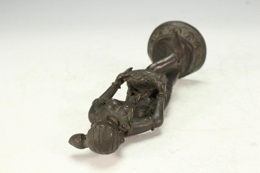 古銅 踊子 像 ガンダーラ 仏教(K-XA902)